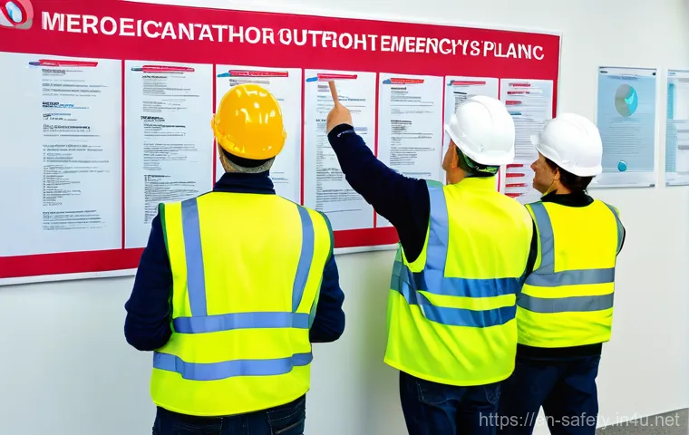 건설현장 안전감독의 필수 역량 - **Image Prompt: Tech-Enhanced Safety Monitoring on a Modern Construction Site**
    A futuristic yet...