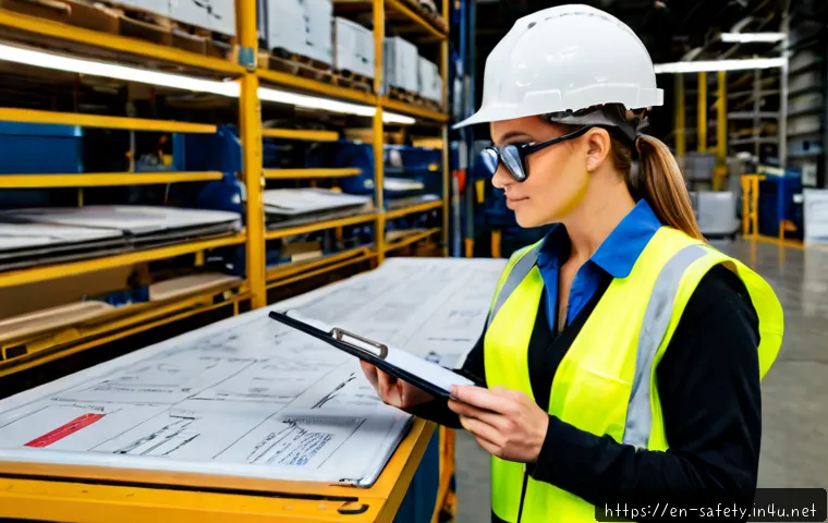 안전관리 직무로의 경력 전환 성공 사례 - Photorealistic career transition success scene in a modern American manufacturing facility, confiden...
